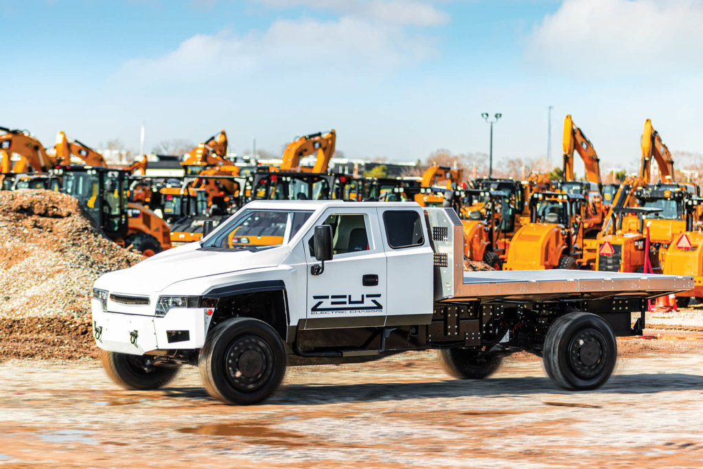 Zeus is a leading class 4-6 purpose-built, severe-duty, electric work truck solution in North America.