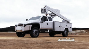 Zeus Electric Bucket Truck Rendering