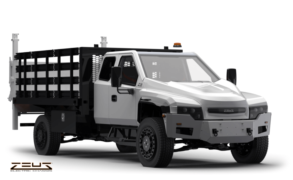 Zeus Electric Flatbed Truck With Lift