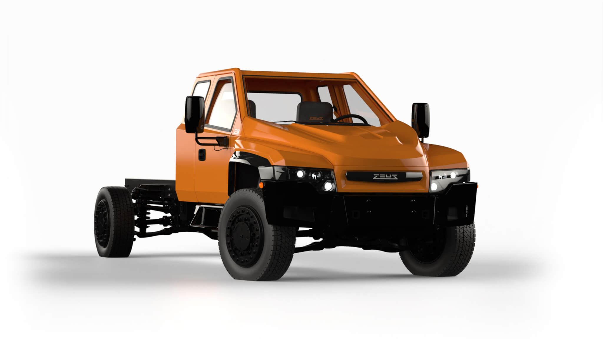 Zeus Ex Cab Z-22 Electric Work Truck Chassis