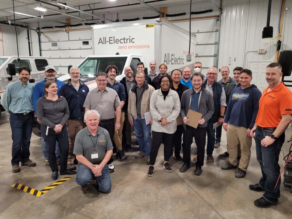 U of M Technological Leadership Institute Attending a Fleet Electrification Class at Zeus Electric Chassis in White Bear Lake
